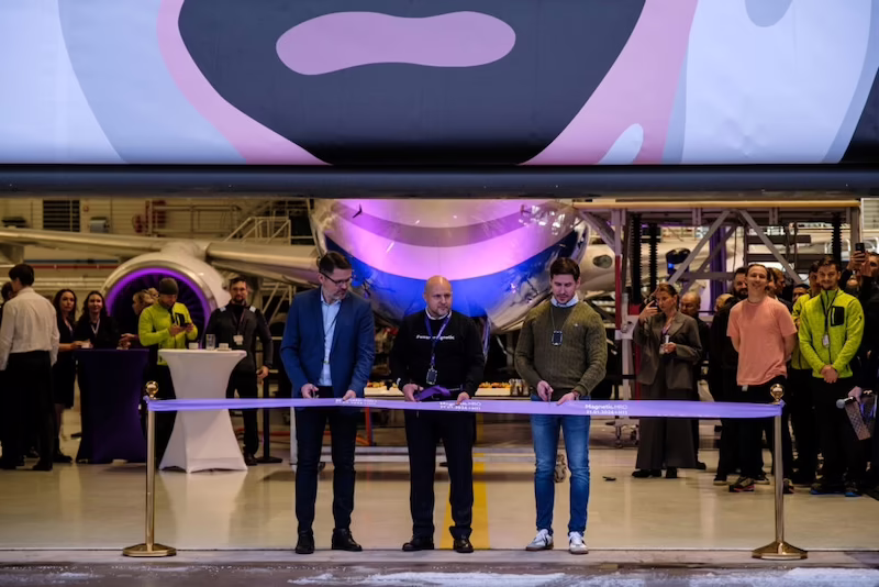 tallinn airport new hangar ribbon cutting ceremony