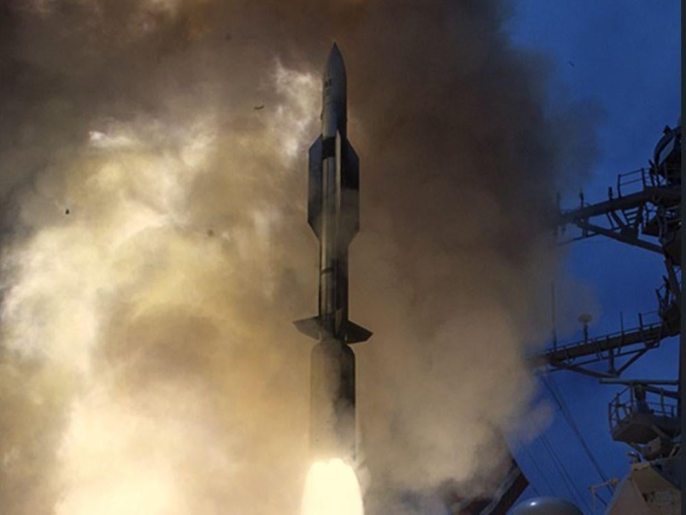 A Standard Missile-6 launches during a Navy test. Credit: U.S. Navy