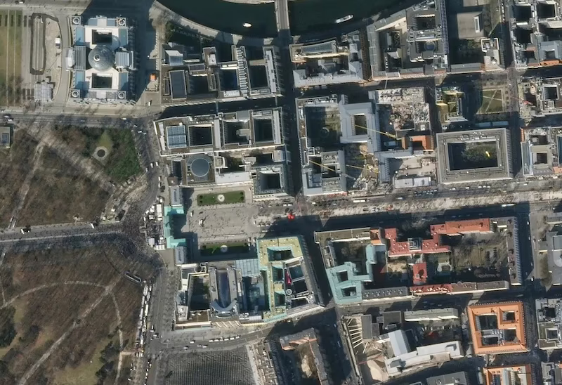 satellite image of germany