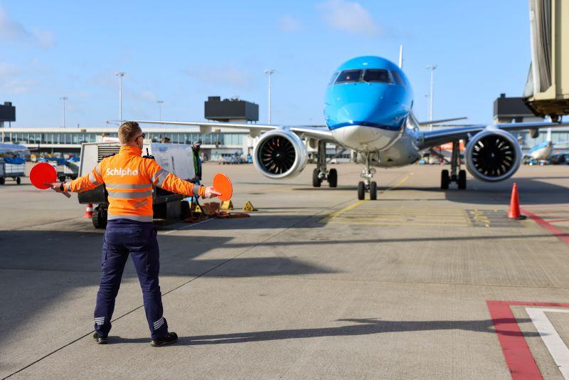 KLM aircraft at Schiphol airport