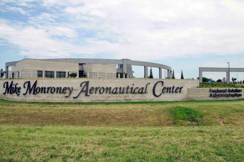The Mike Monroney Aeronautical Center in Oklahoma City, where the FAA civil aircraft registry is based. 
