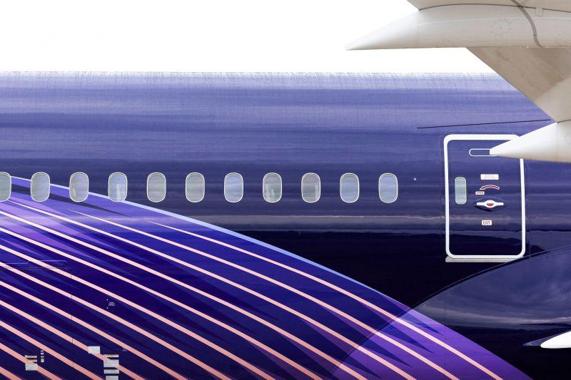 close-up of Riyadh Air aircraft