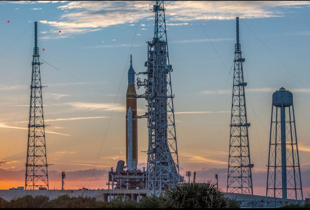 SLS at sunset - ULA