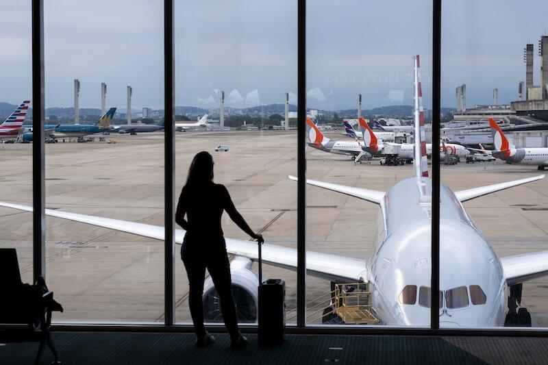 traveler at GIG airport