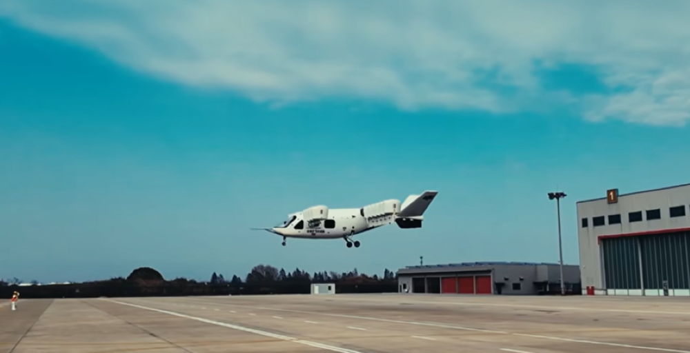 Inflync  Caption –  Inflync has conducted the first uncrewed, untethered hover flight of a full-scale demonstrator for its L600 ducted-fan eVTOL