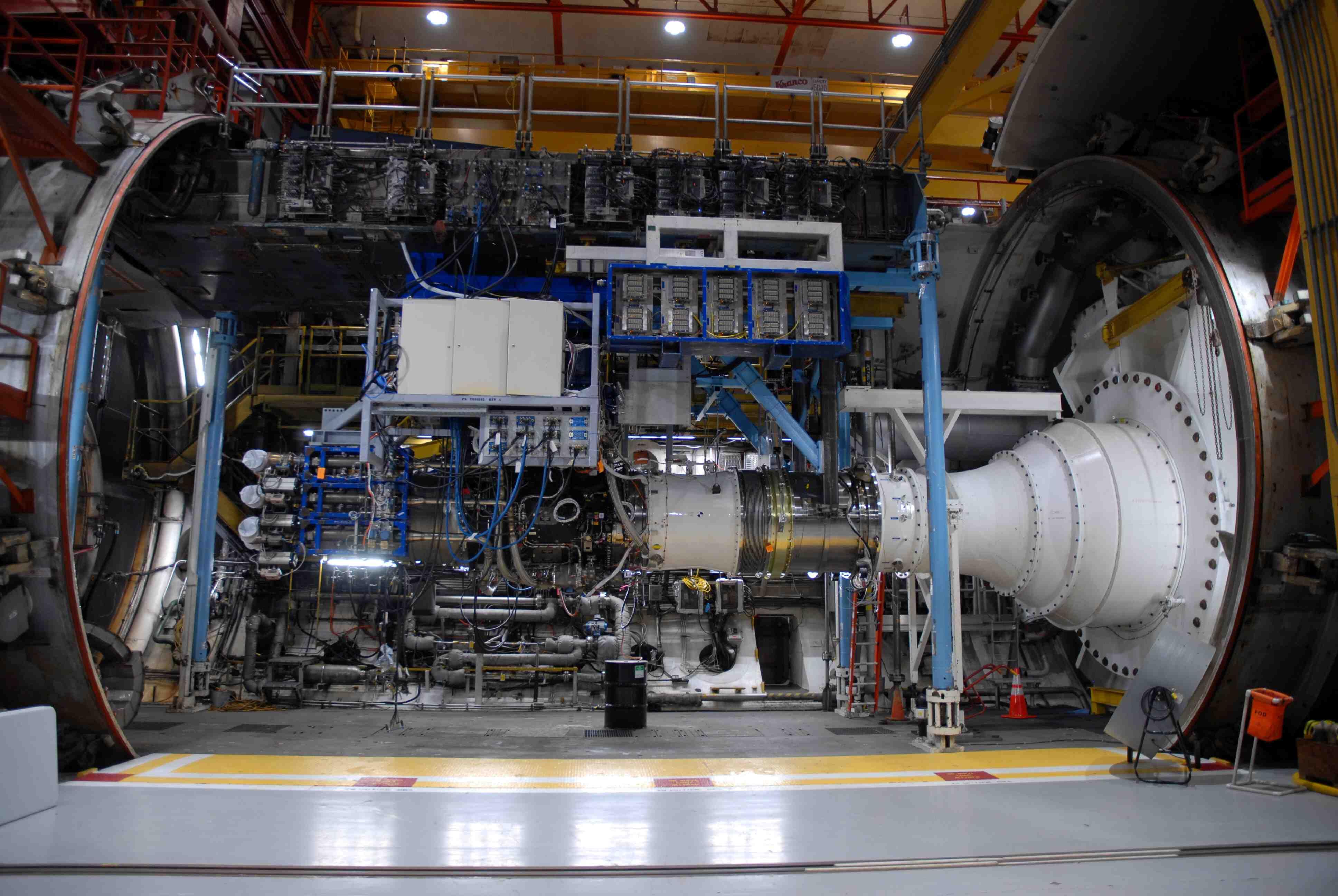 F130 in test cell at AEDC