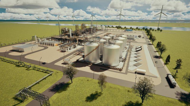 rendering of SkyNRG new facility 