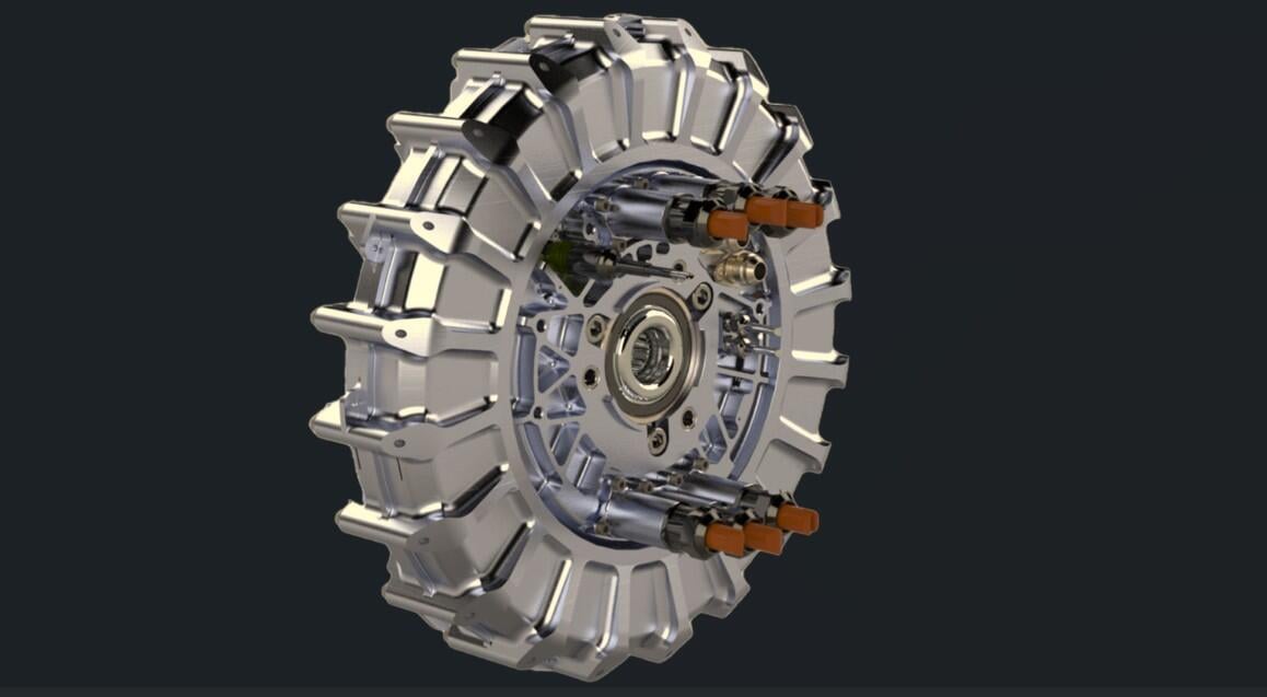 Evolito will develop a new low-speed electric motor for the SONATA program. The D1700 is its lowest-speed current product credit: Evolito