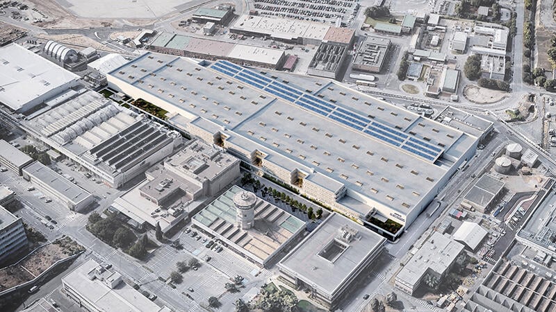 aerial view of Airbus Helicopters facility