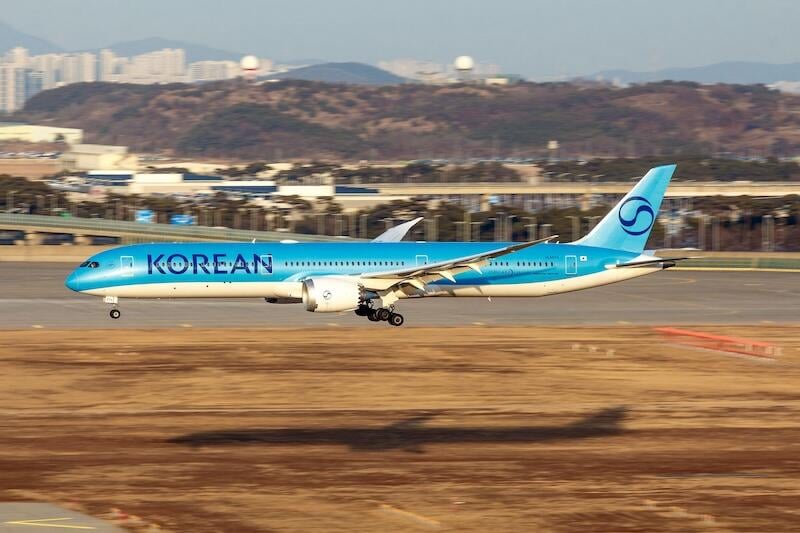 korean air dreamliner
