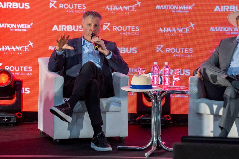 Azul CEO John Rodgerson talking