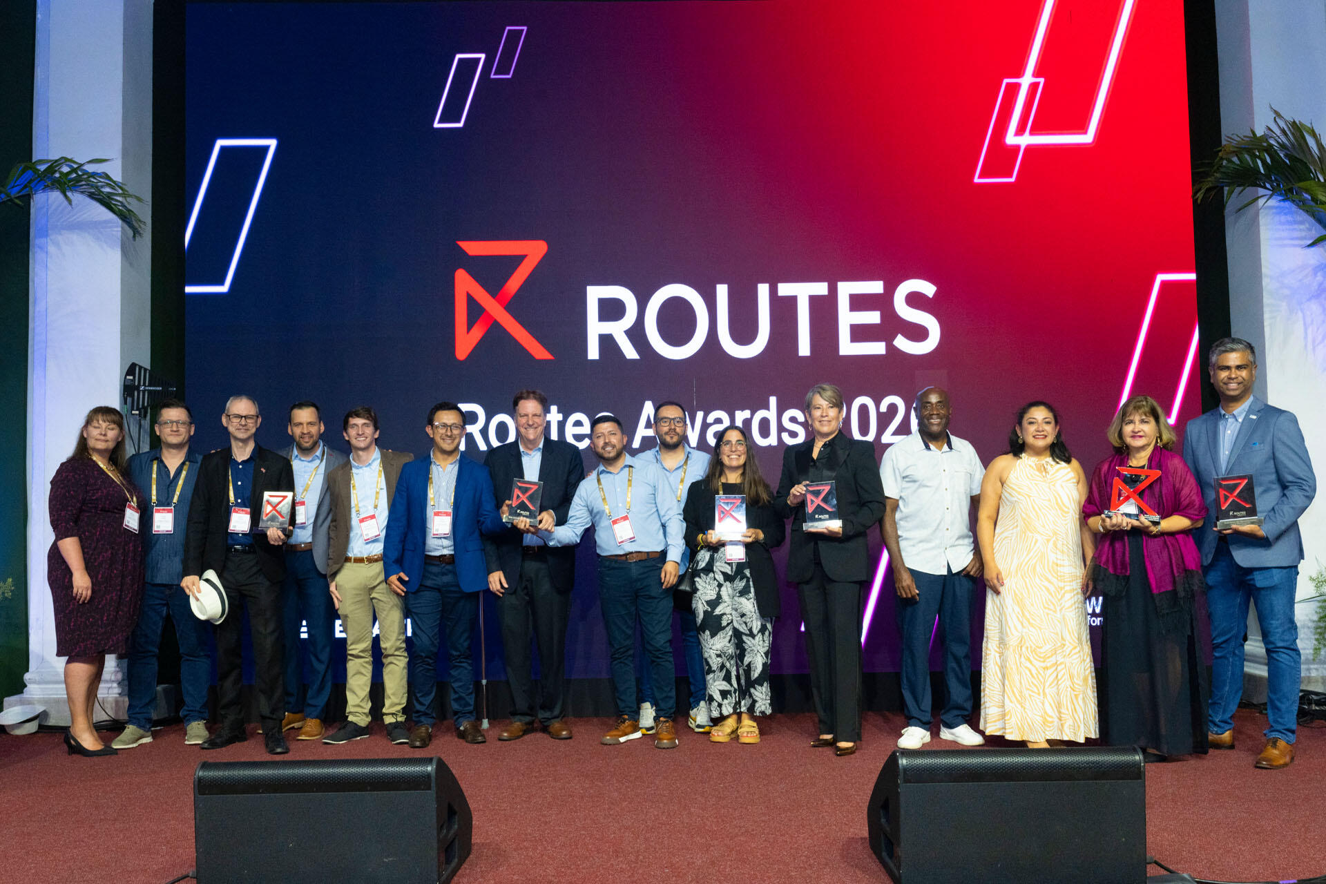 Award winners at the Routes Americas 2026 Awards