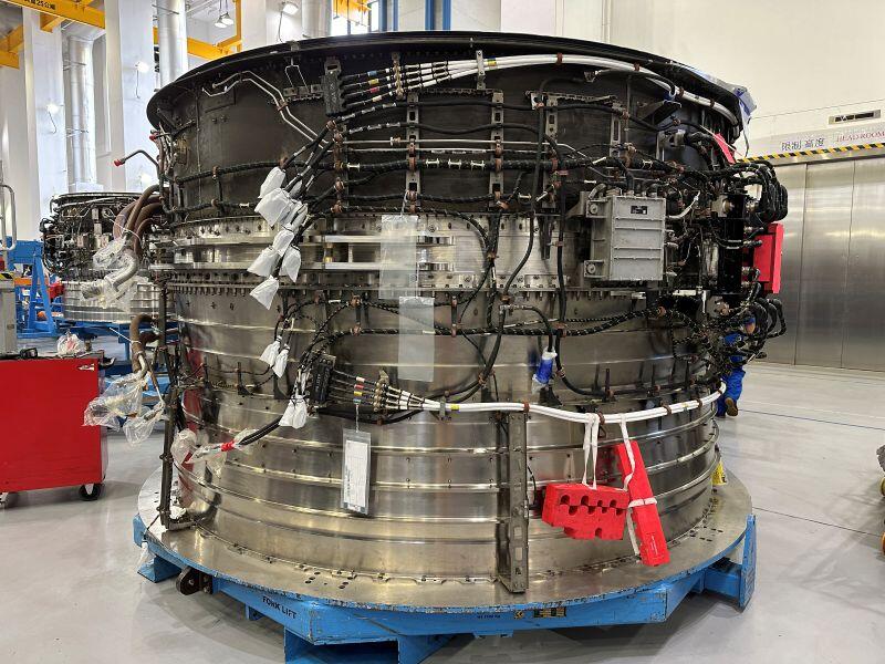 A Rolls-Royce Trent XWB low-pressure compressor case at HAESL.