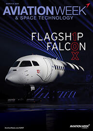 Digital cover of Aviation Week for March 16, 2026