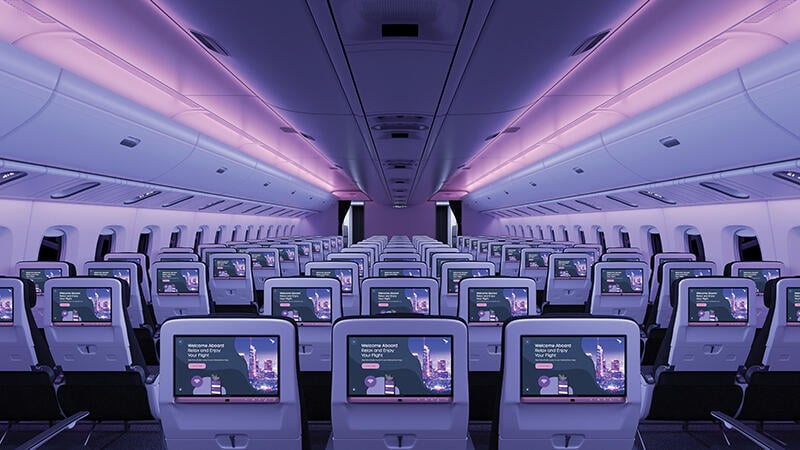 Panasonic Avionics inflight entertainment screens