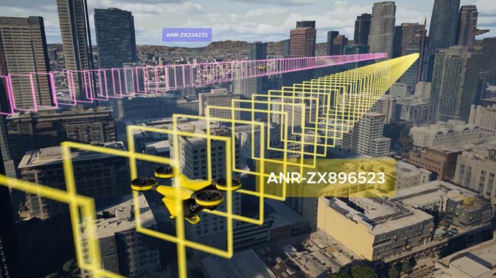 UAM aircraft will exchange data in flight to enable cooperative separation in automated airspace