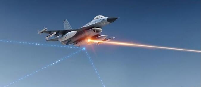 Elbit Systems laser on fighter jet rendering