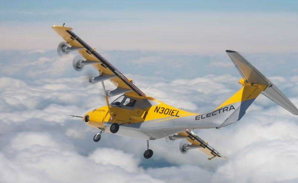 The EL9 can take off and land in as short as 150 ft.  Credit: Electra.aero
