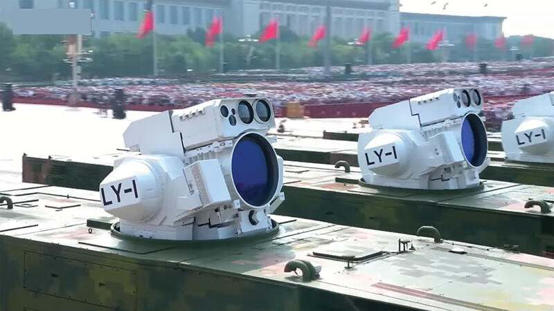 LY-1 laser weapons mounted on vehicles