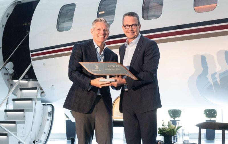 NetJets Global 8000 first delivery