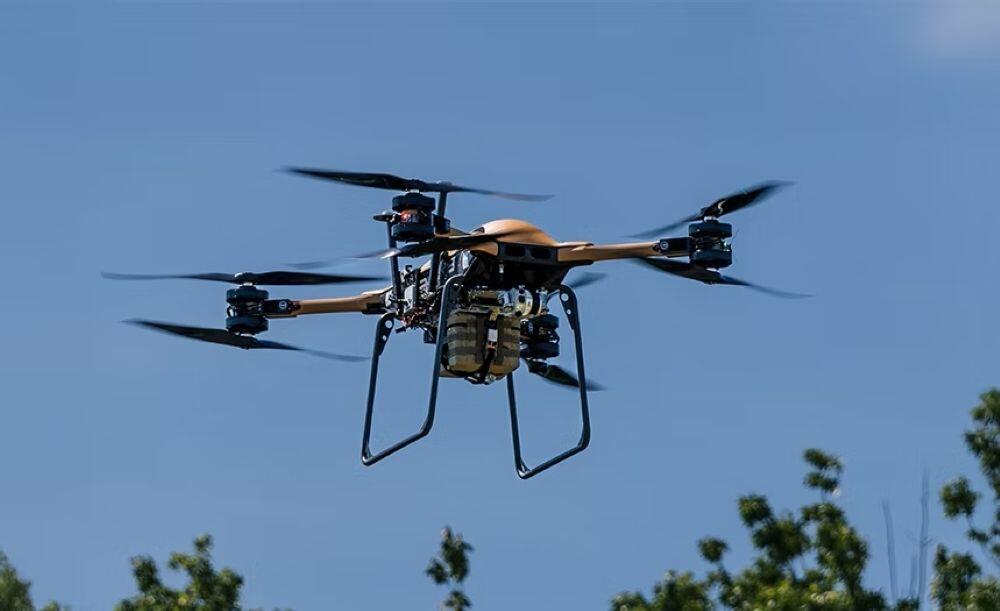 BAE Systems  Caption – Near Earth’s Firefly compact autonomous flight system has flown on BAE System’s TRV-150 heavylift cargo drone