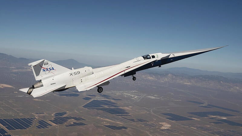 NASA X-59 demonstrator