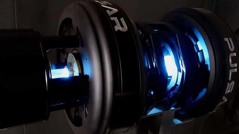 Pulsar exhaust test system