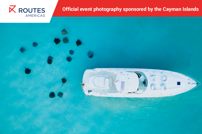 Routes Americas 2026 event photography sponsored by the Cayman Islands