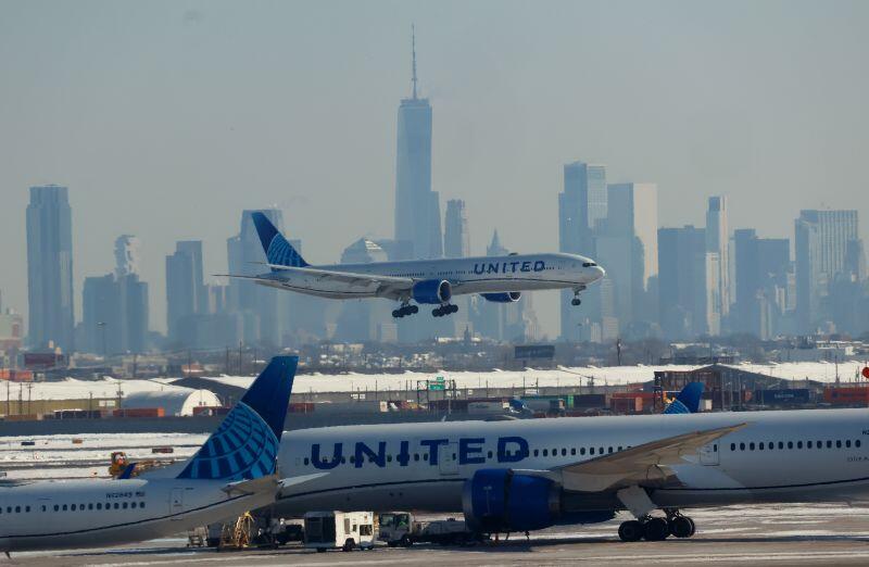 United Airlines aircraft at Newark Liberty International Airport