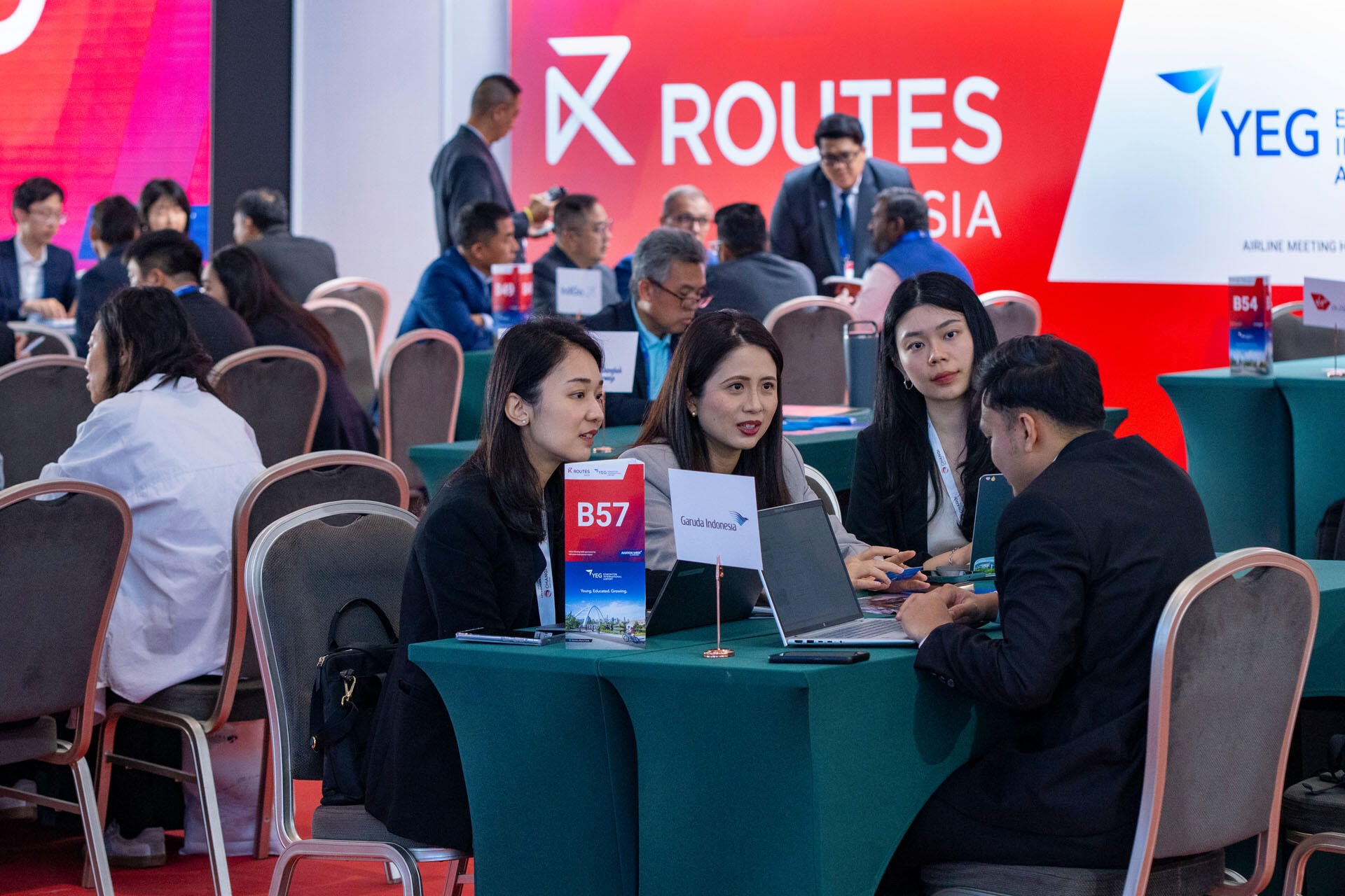 Meetings take place during day two