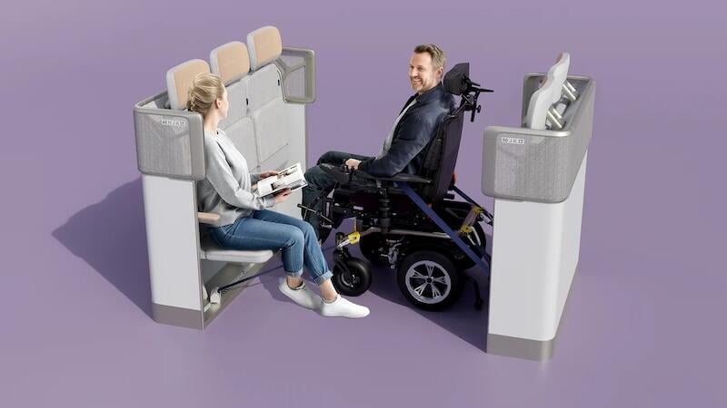 airbus wheelchair spot illustration