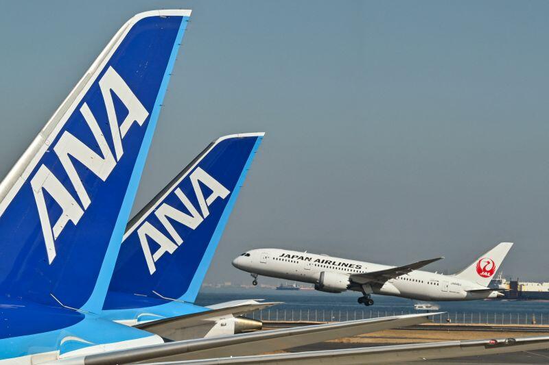 ANA and JAL airlines aircraft