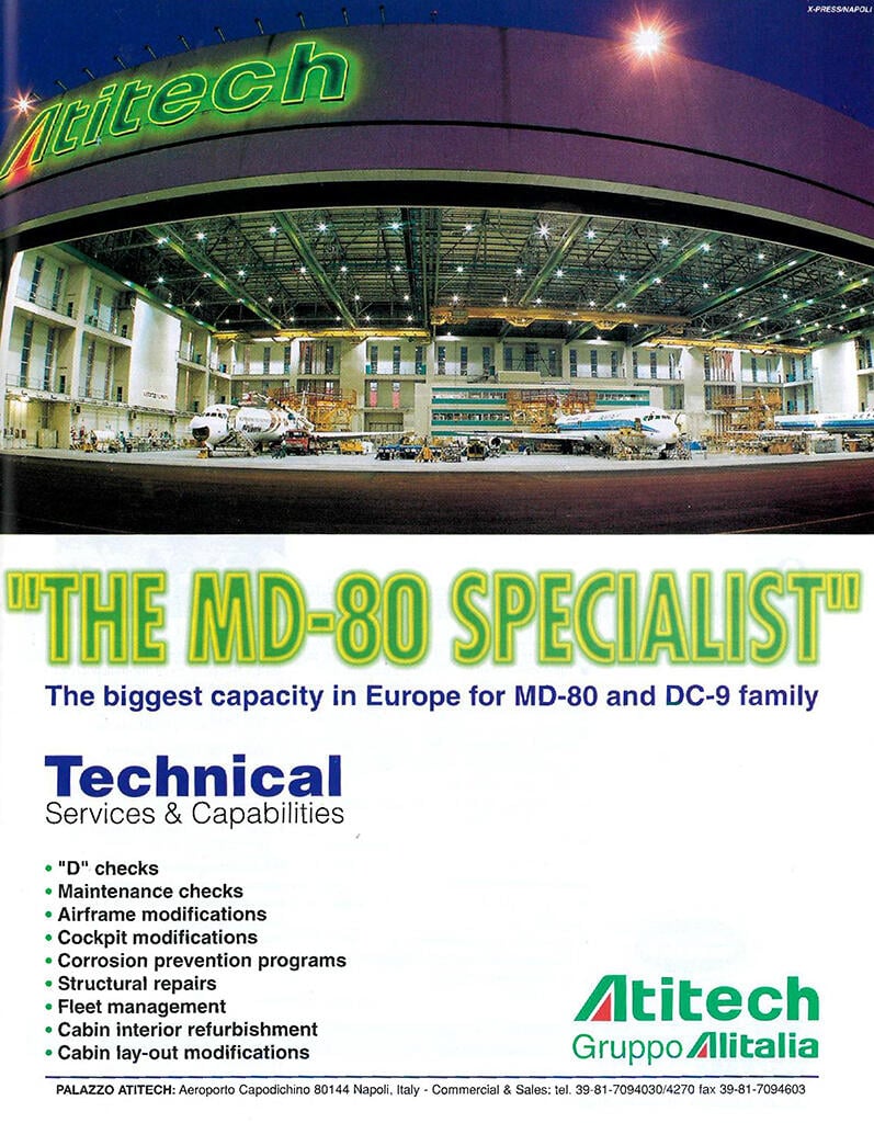 Atitech ad in Overhaul In Maintenance in 1996