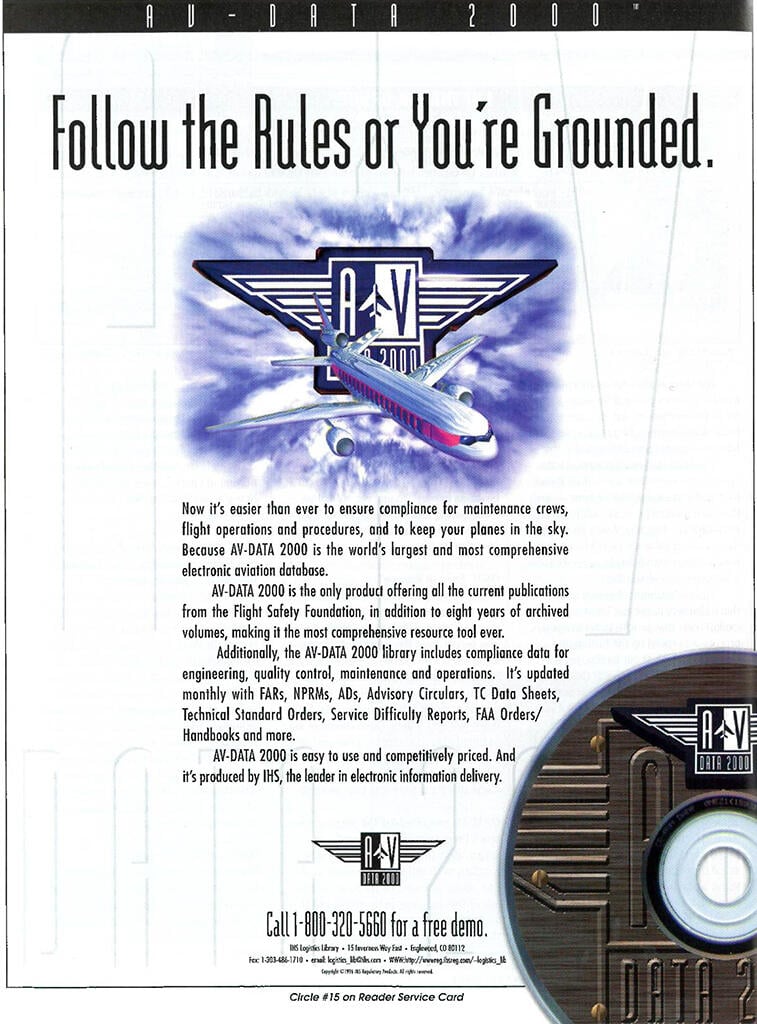 IHS ad in Overhaul In Maintenance in 1996