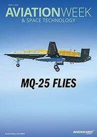 mq-25 production-representative aircraft on its first flight
