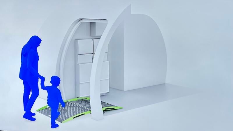 Boeing flexible ramp