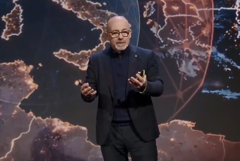 Leonardo CEO Roberto Cingolani discusses the Michelangelo Dome during a recent investor briefing