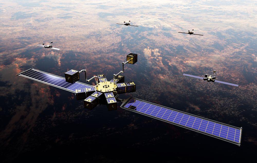 Symphony Space's Adagio platform could support up to 1,200 kg of payloads within modular, plug-and-play modules. Credit: Symphony Space