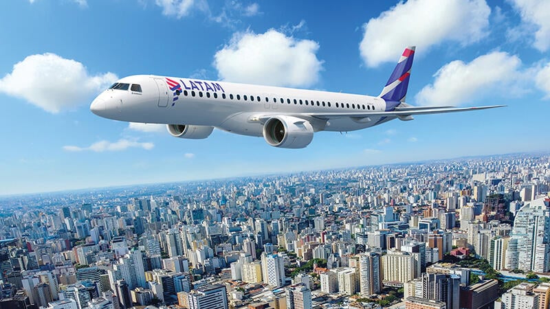 LATAM aircraft in flight