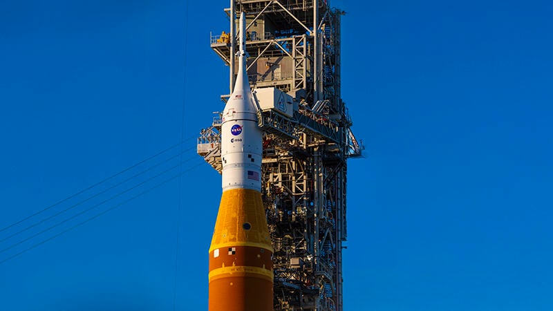 Orion spacecraft on Space Launch System