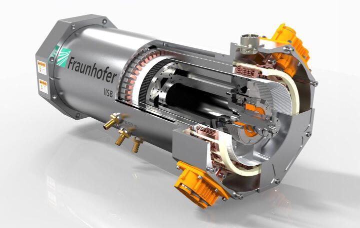 raunhofer’s electric motor uses rectangular hairpin windings instead of traditional round wires.