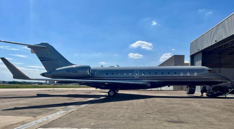 This Global 6000 is the first aircraft in Brazil to have Gogo Galileo installed to achieve multi-orbit connectivity. 