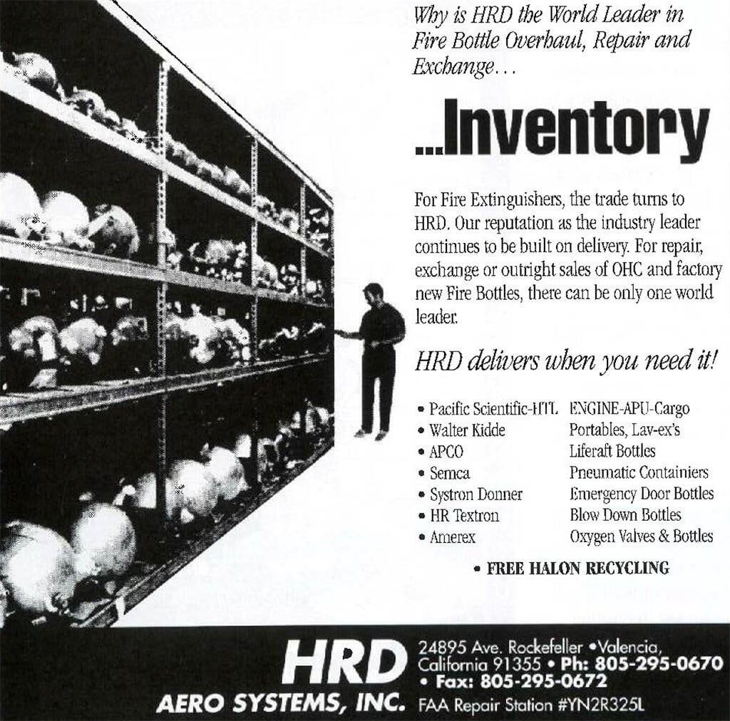 HRD ad in Overhaul In Maintenance in 1996