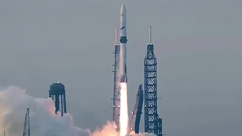 New Glenn rocket launching