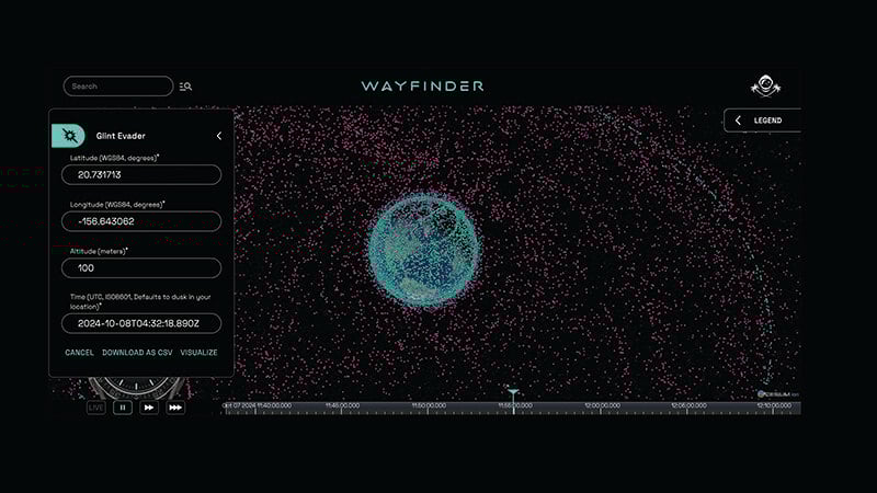 satellite tracking data