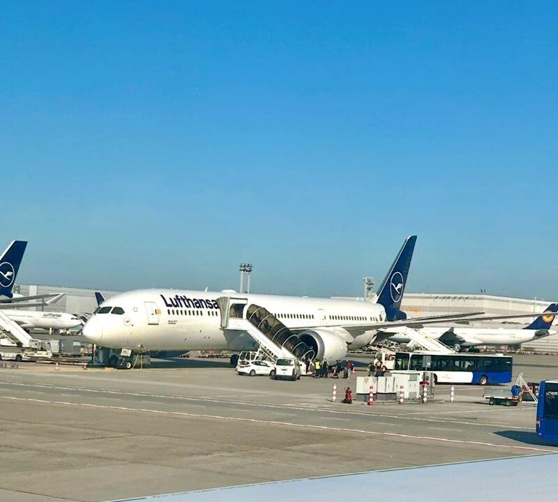 Boeing 787-9 at Frankfurt Airport