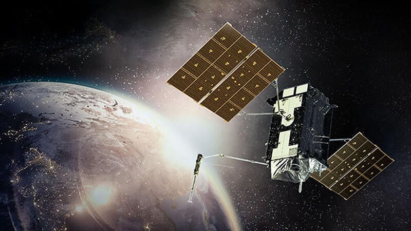 satellite above Earth