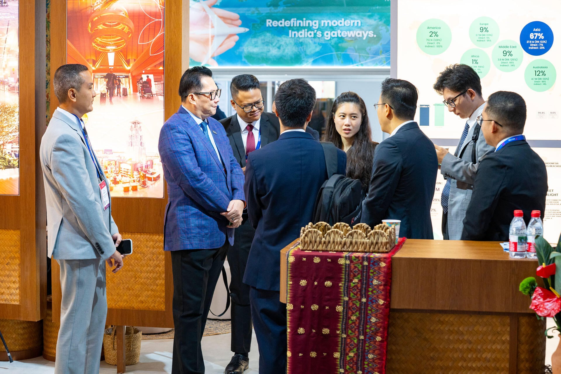 Delegates on the show floor