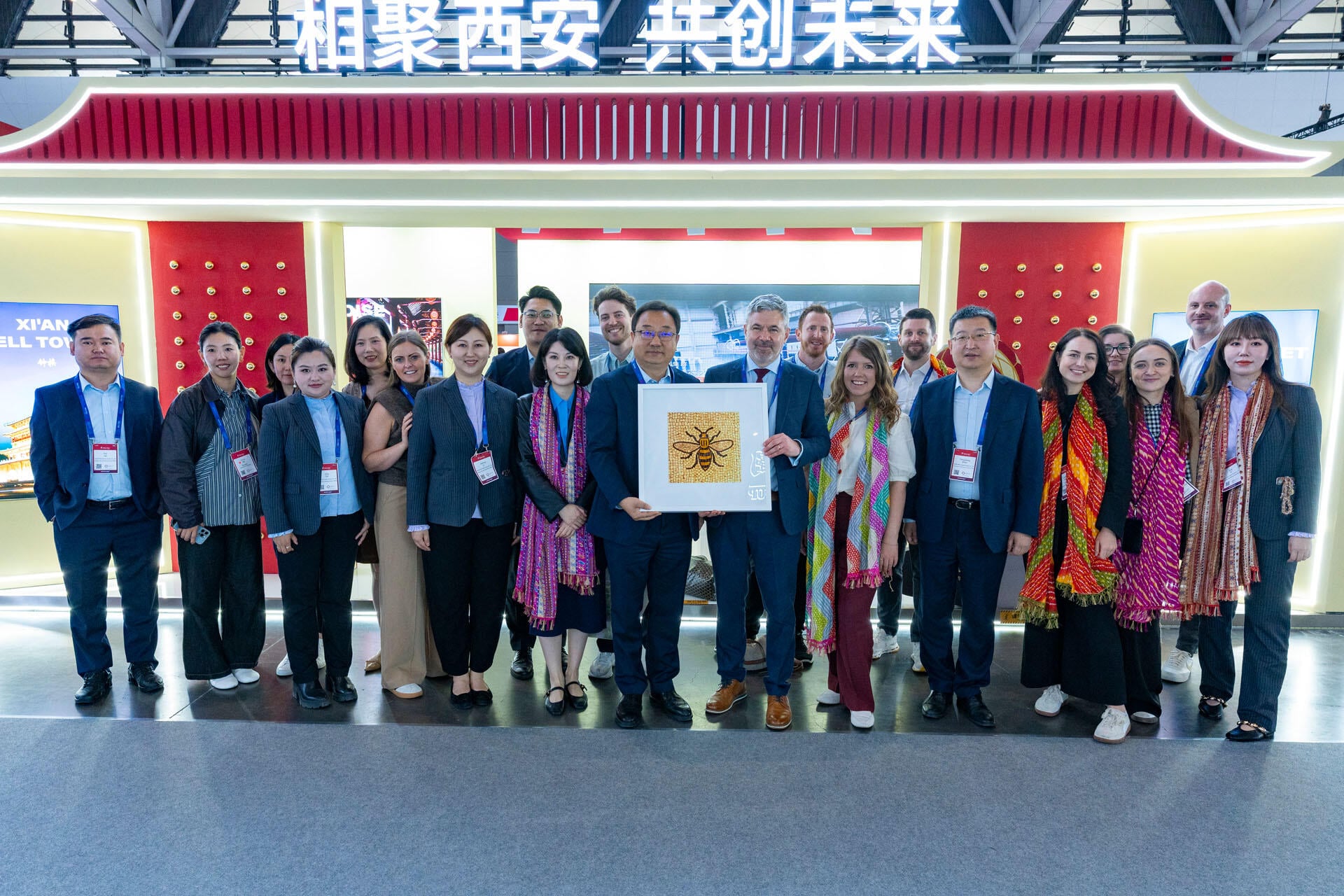 Members of the Routes and China West Airport Group teams