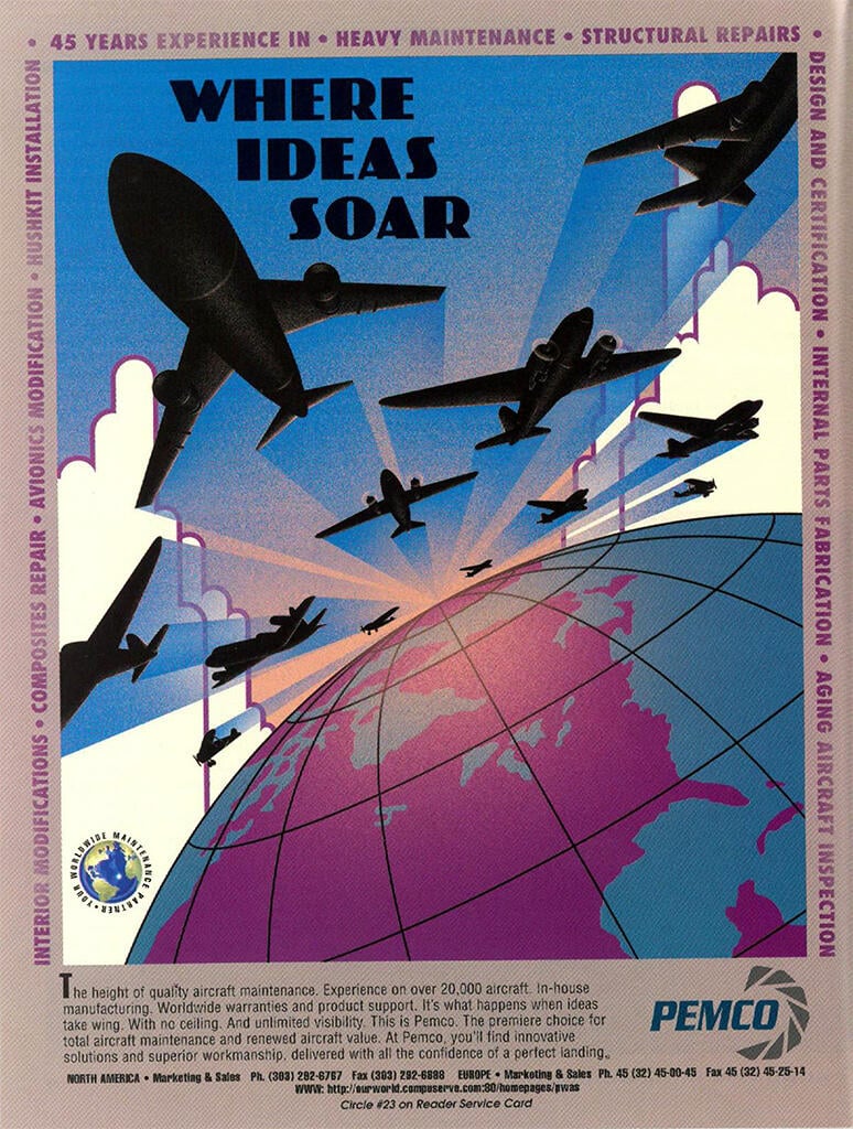 Pemco ad in Overhaul In Maintenance in 1996